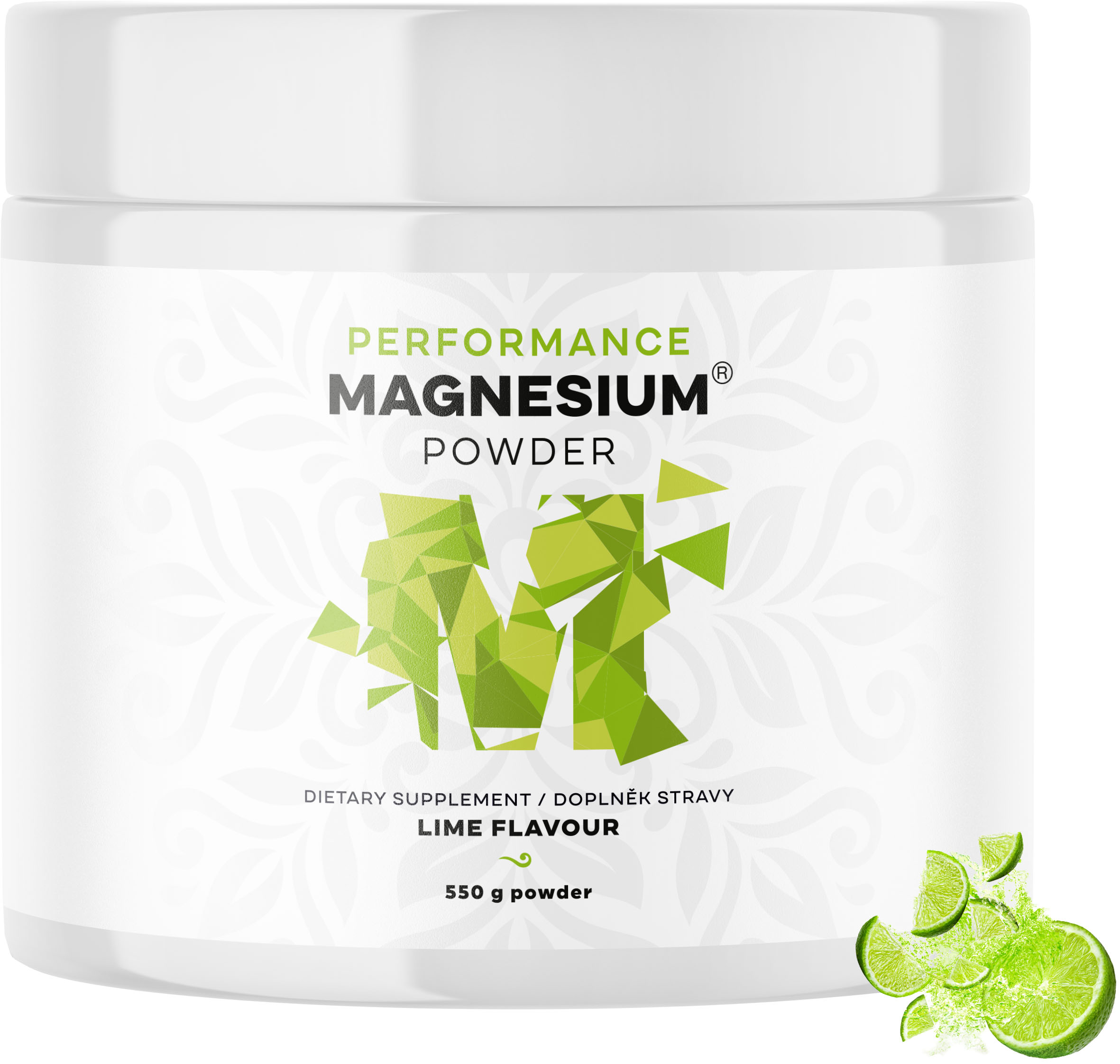 BrainMax Performance Magnesium Powder Pomeranč (hořčík bisglycinát), nová méně sladká verze,  450 g Obrázek