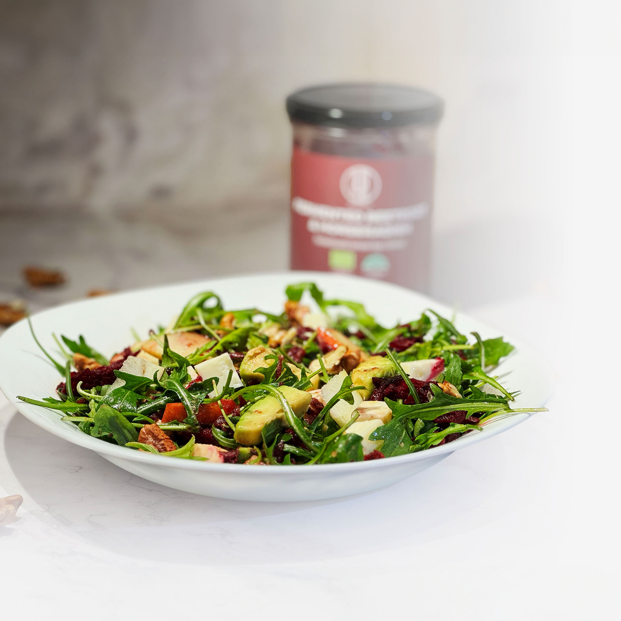 BrainMax Pure Beetroot & horseradish, kvašená červená řepa s křenem, BIO, 350 g Obrázek