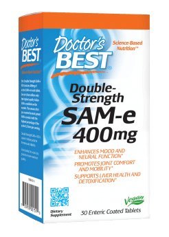 Doctor's Best SAM-e, 400 mg, 30 enterických tablet Obrázek