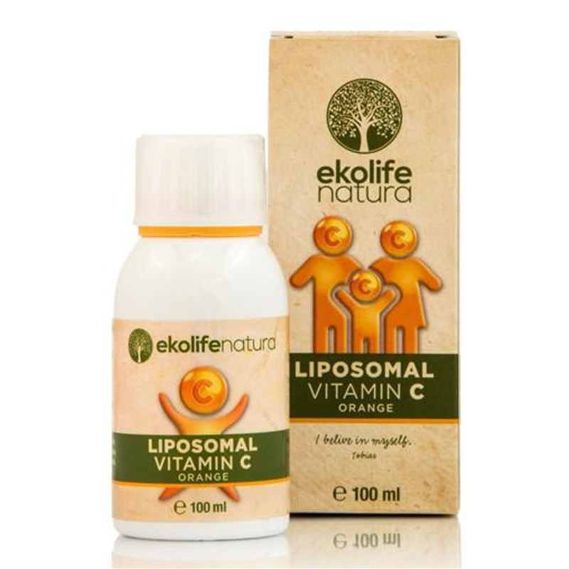 Ekolife Natura - Liposomal Vitamin C 500 mg 100 ml pomeranč (Lipozomální vitamín C) Obrázek