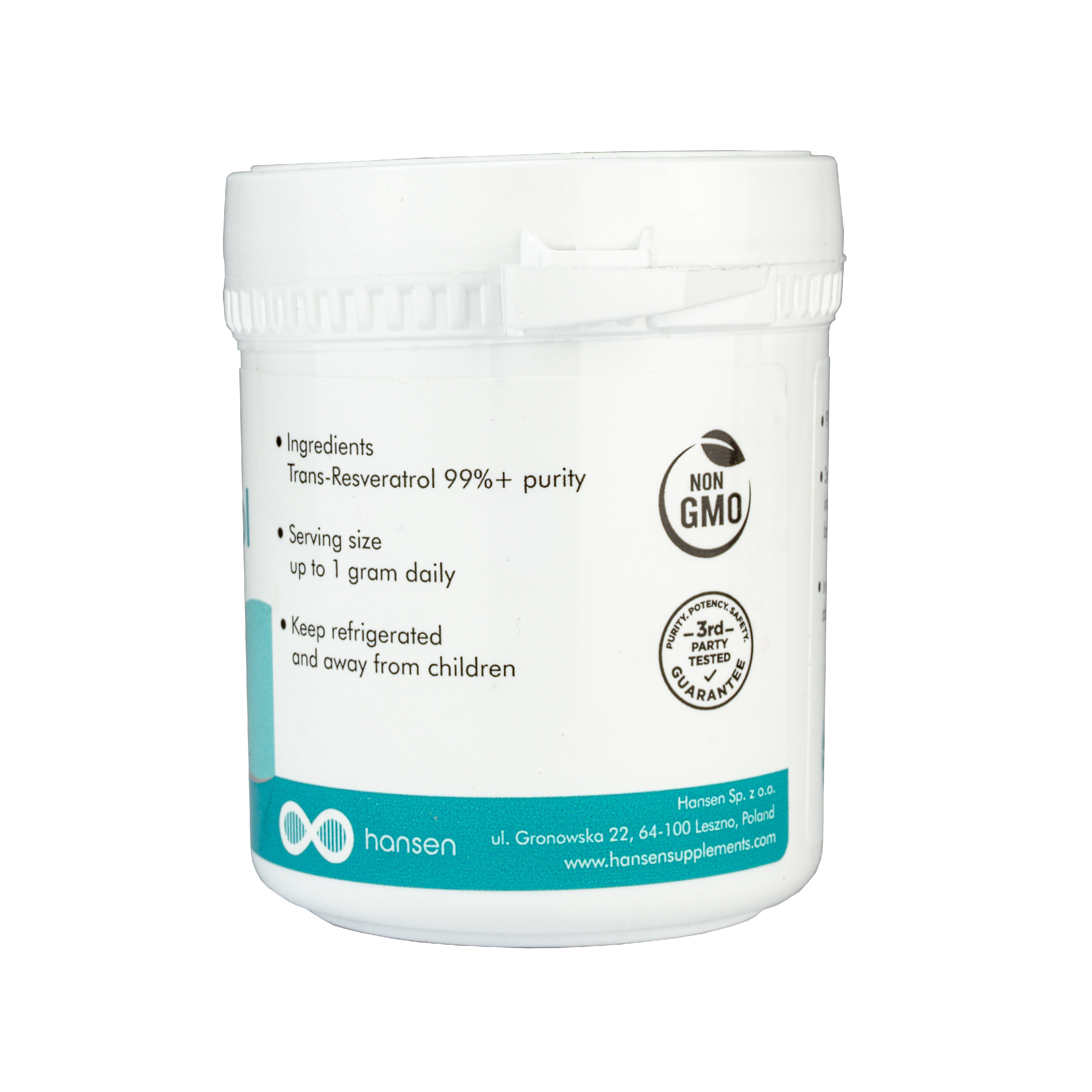 Hansen Trans-Resveratrol, prášek, 20g Obrázek