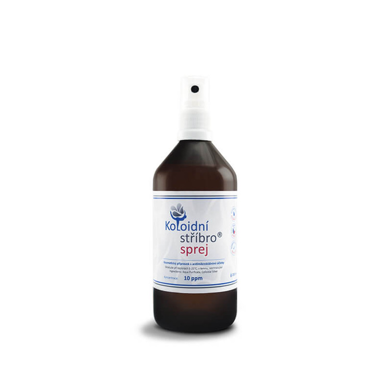 Koloidní stříbro s.r.o. Koloidní stříbro sprej, 10 ppm, 200 ml Obrázek