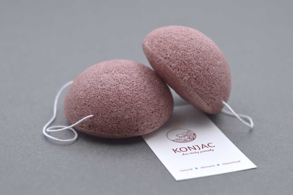 Konjac - Červená houbička obličejová Obrázek