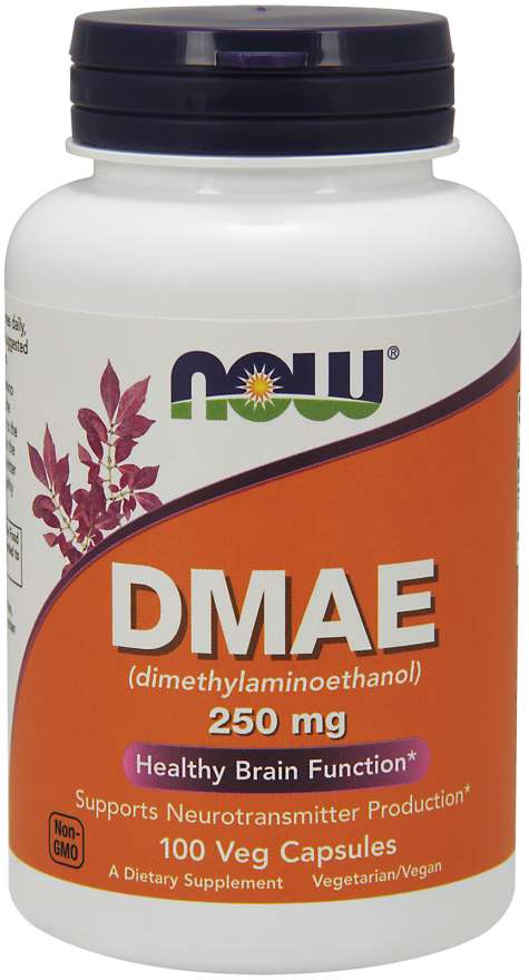 Now® Foods NOW DMAE, dimetylaminoetanol, 250 mg, 100 kapslí Obrázek
