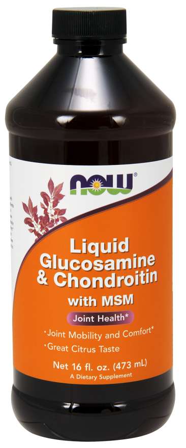Now® Foods NOW Glukosamin & Chondroitin with MSM Liquid, 473 ml Obrázek