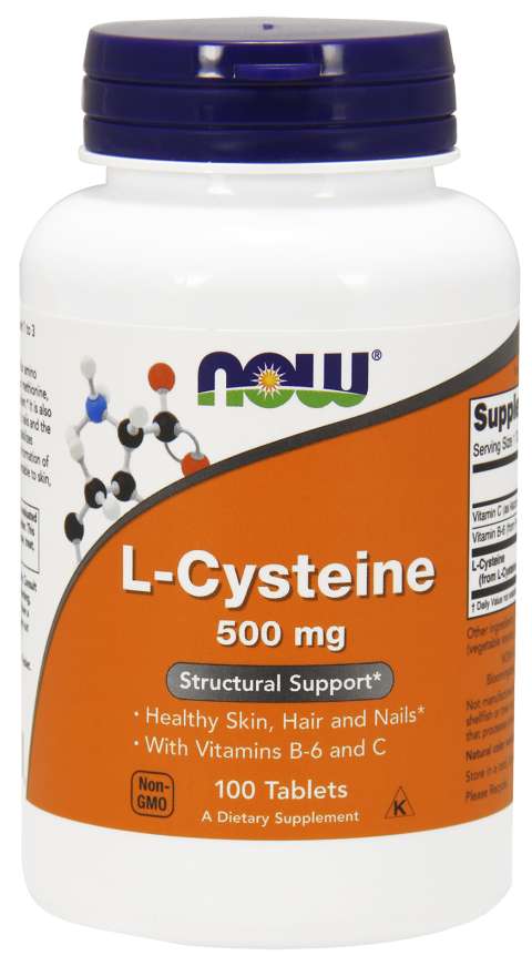 Now® Foods NOW L-Cysteine, 500 mg, 100 tablet Obrázek