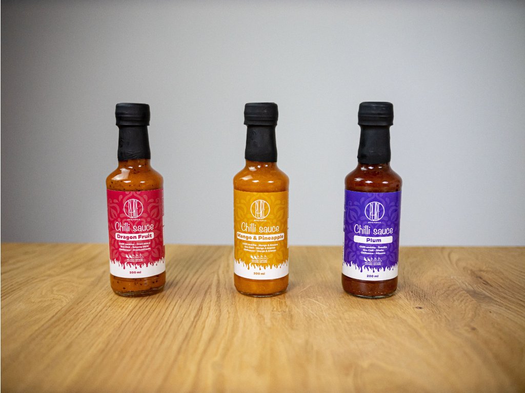 BrainMax Pure Chilli sauce, Dragon Fruit (chilli omáčka, dračí ovoce), 200 ml Obrázek