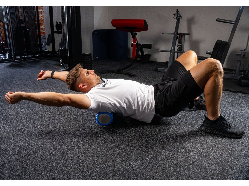 TrainMax masážní válec, roller Barva: Modrá Obrázek