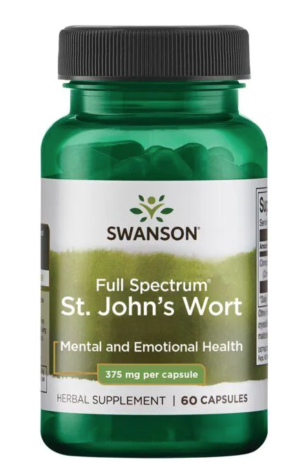 Swanson St. John's Wort (Třezalka tečkovaná), 375 mg, 60 kapslí Obrázek