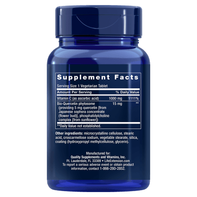 Life Extension Vitamin C a Bio-Quercetin Phytosome, 60 tablet Obrázek