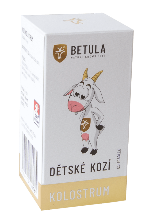 Betula - Dětské kozí kolostrum (colostrum), 125 mg, 120 kapslí Obrázek