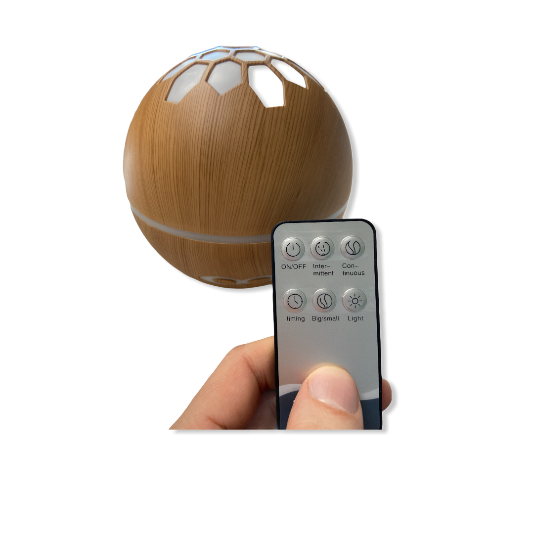 BrainMax Aroma Difuzér LIGHT WOOD s osvětlením a dálkovým ovládáním Obrázek