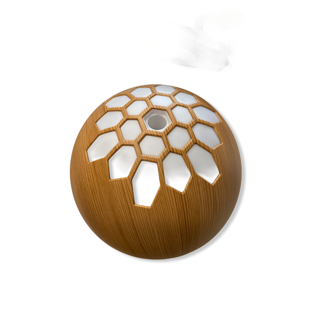 BrainMax Aroma Difuzér LIGHT WOOD s osvětlením a dálkovým ovládáním Obrázek