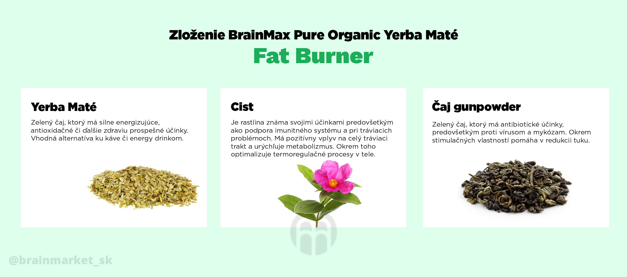 BrainMax Pure Yerba Maté, Fat Burner 1000 g Obrázek