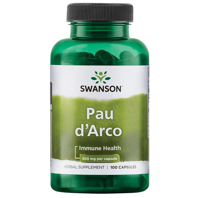 Swanson Pau d'Arco (Lapacho), 500 mg, 100 kapslí Obrázek