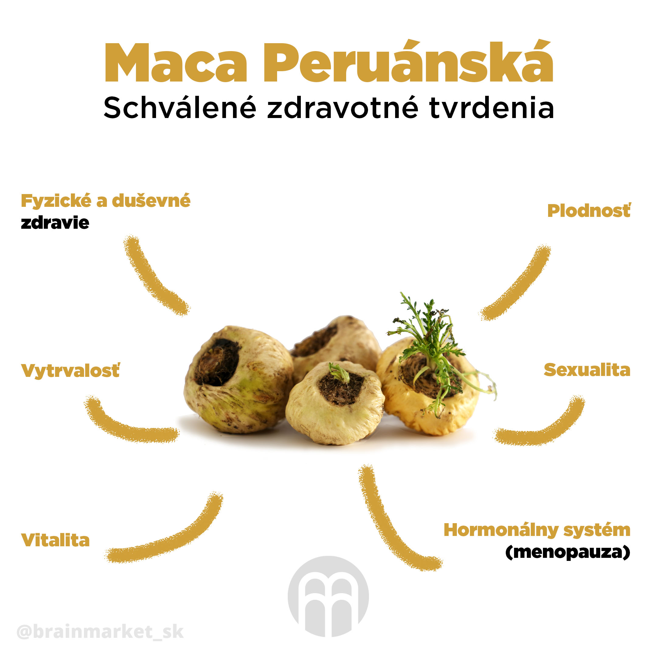 BrainMax Pure Maca BIO prášek, 200 g Obrázek