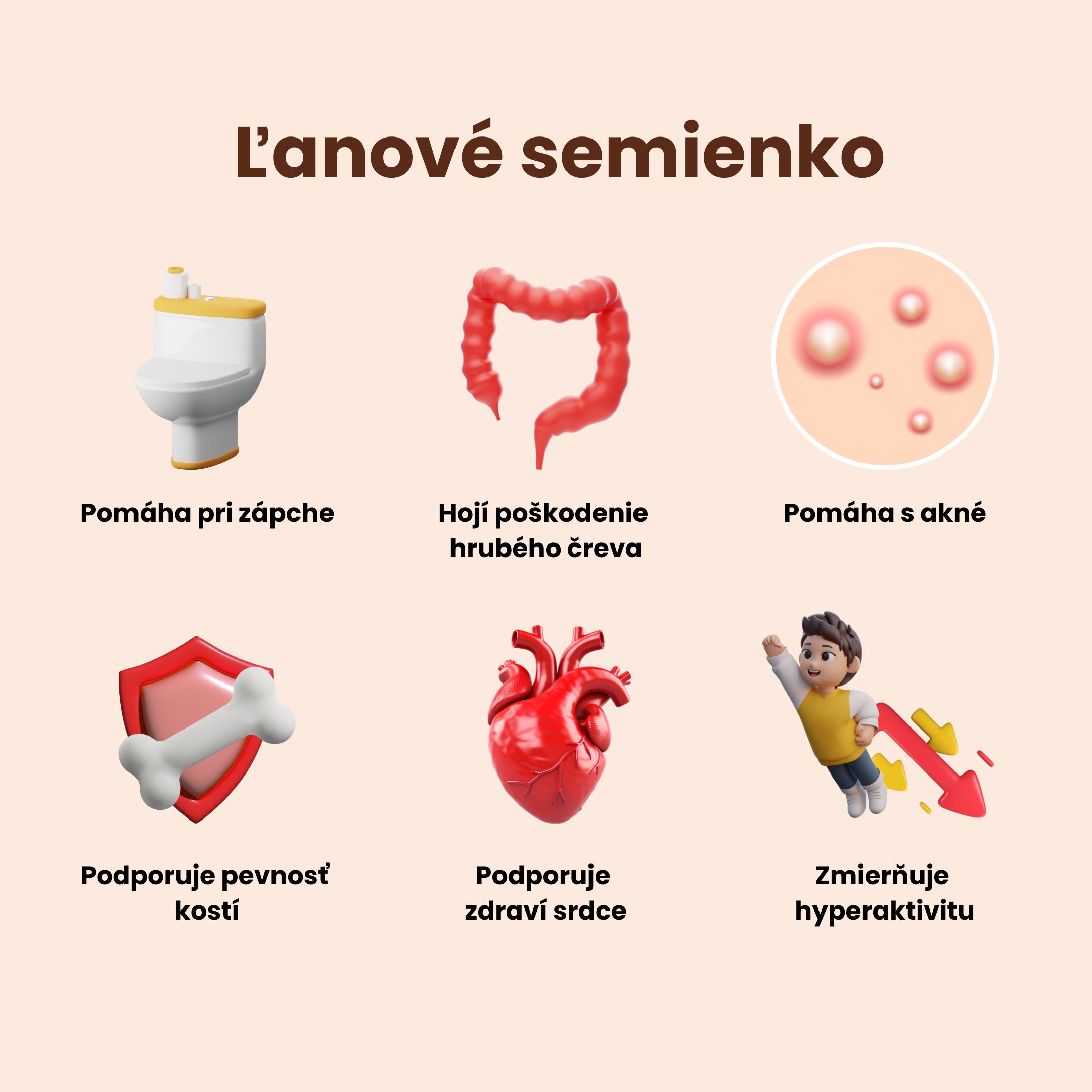 BrainMax Pure Lněné semínko (hnědé) BIO, 500 g Obrázek