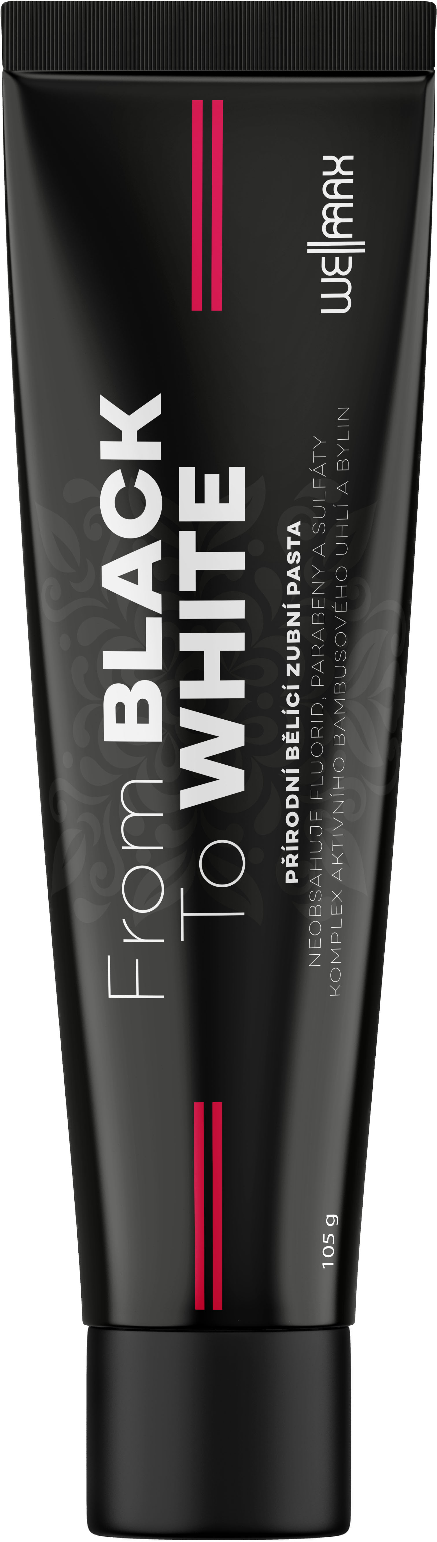 WellMax From Black to White, Černá bělící zubní pasta, 105 g Obrázek