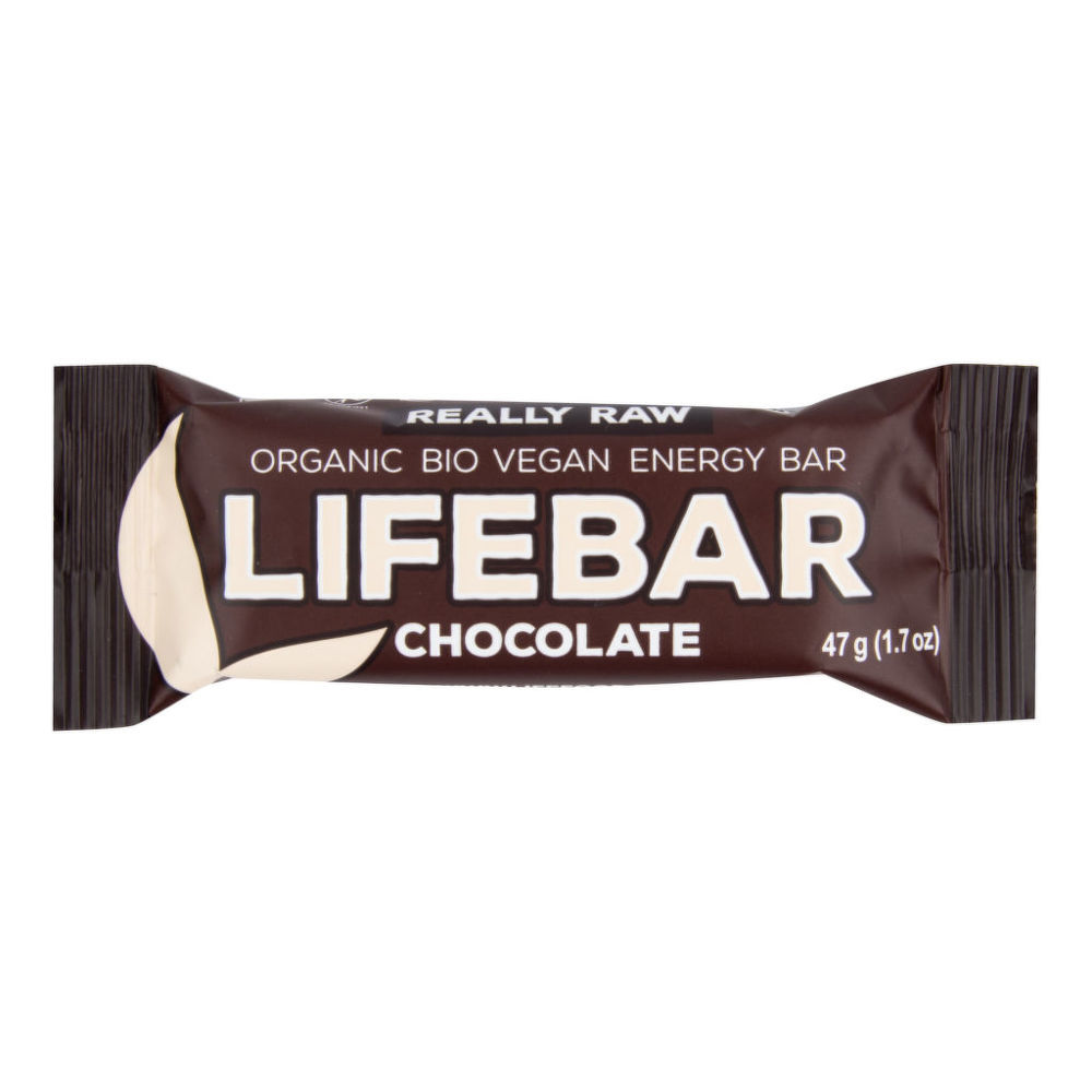 LifeFood - Tyčinka Lifebar čokoládová BIO, RAW, 47 g Obrázek