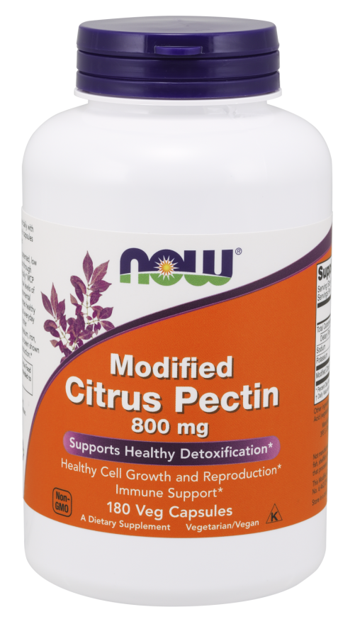 Now® Foods NOW Modified Citrus Pectin (citrusový pektin), 800mg, 180 rostlinných kapslí Obrázek