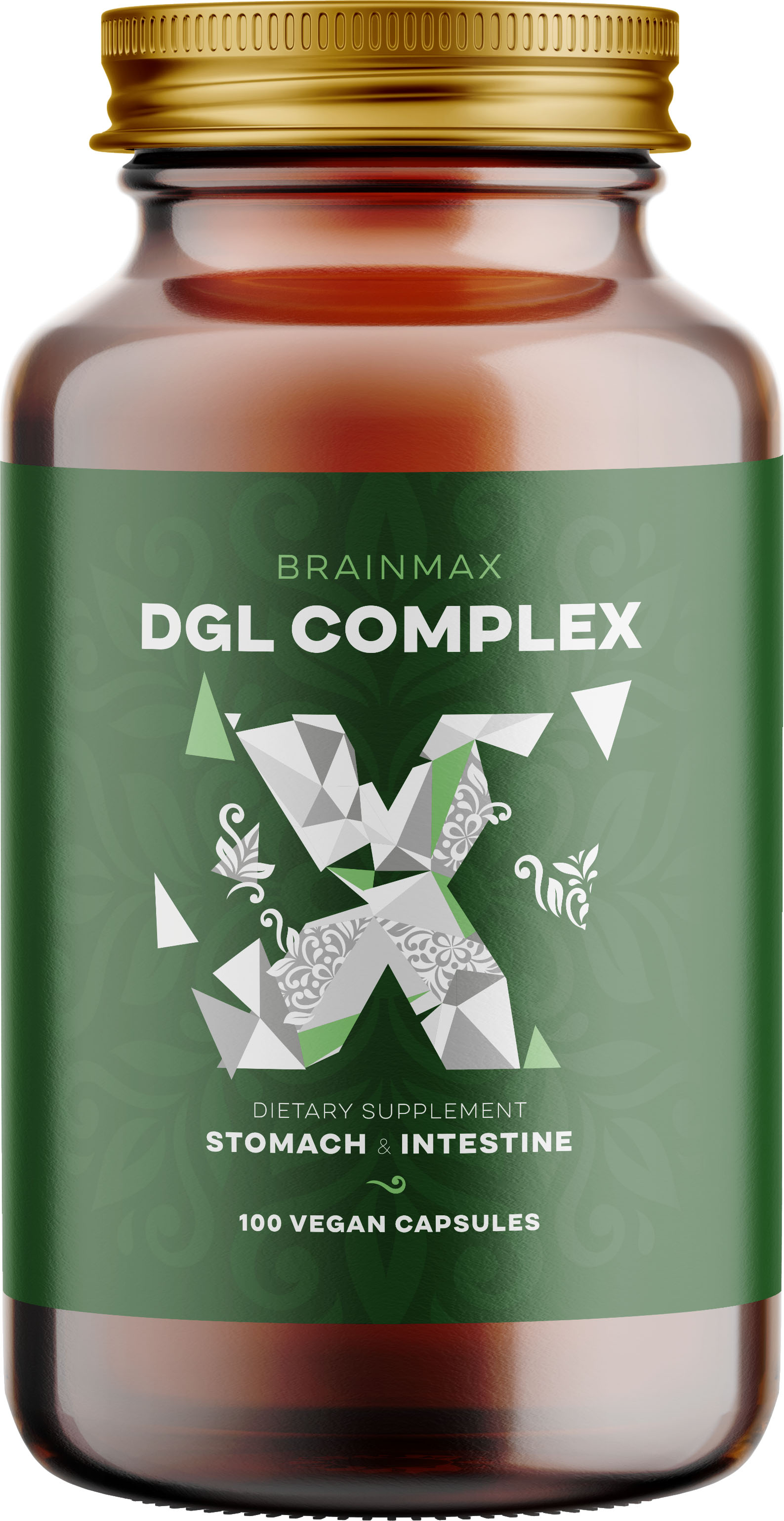 BrainMax DGL Complex (Deglycyrrhizinovaná lékořice), 100 rostlinných kapslí Obrázek