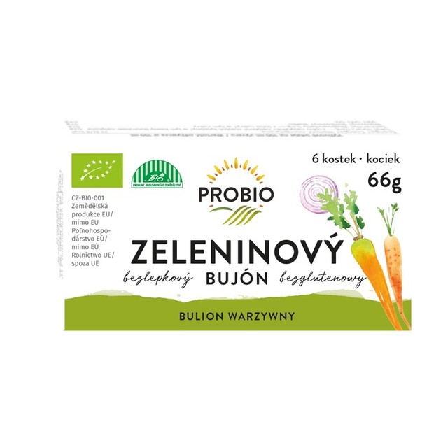 PROBIO - Bujón zeleninový, kostky 6 x 0,5 l, BIO, 66 g Obrázek