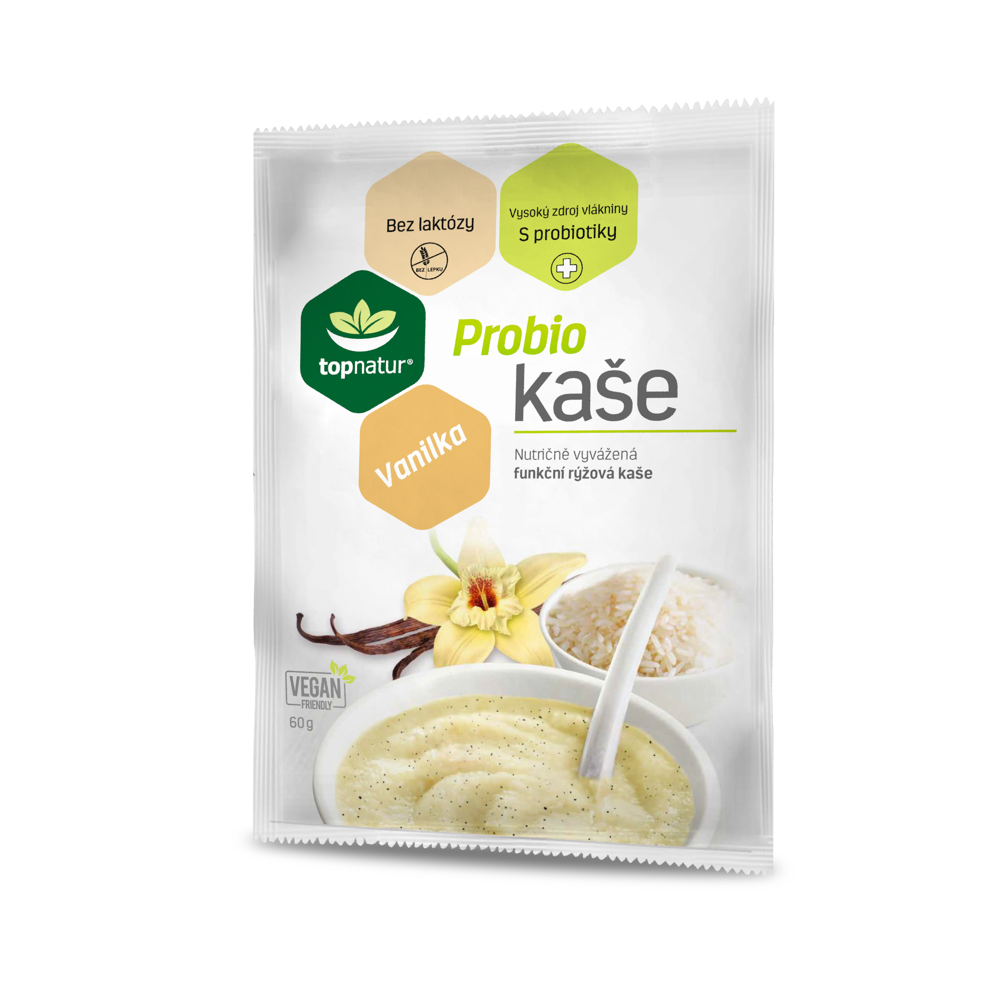 Topnatur - Probio kaše, vanilka, 60 g Obrázek