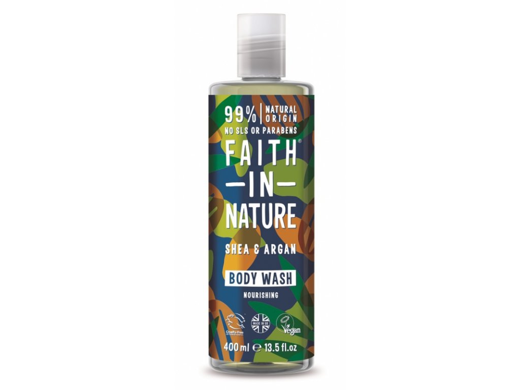 Faith in Nature - Sprchový gel, argan a bambucké máslo, 400 ml Obrázek