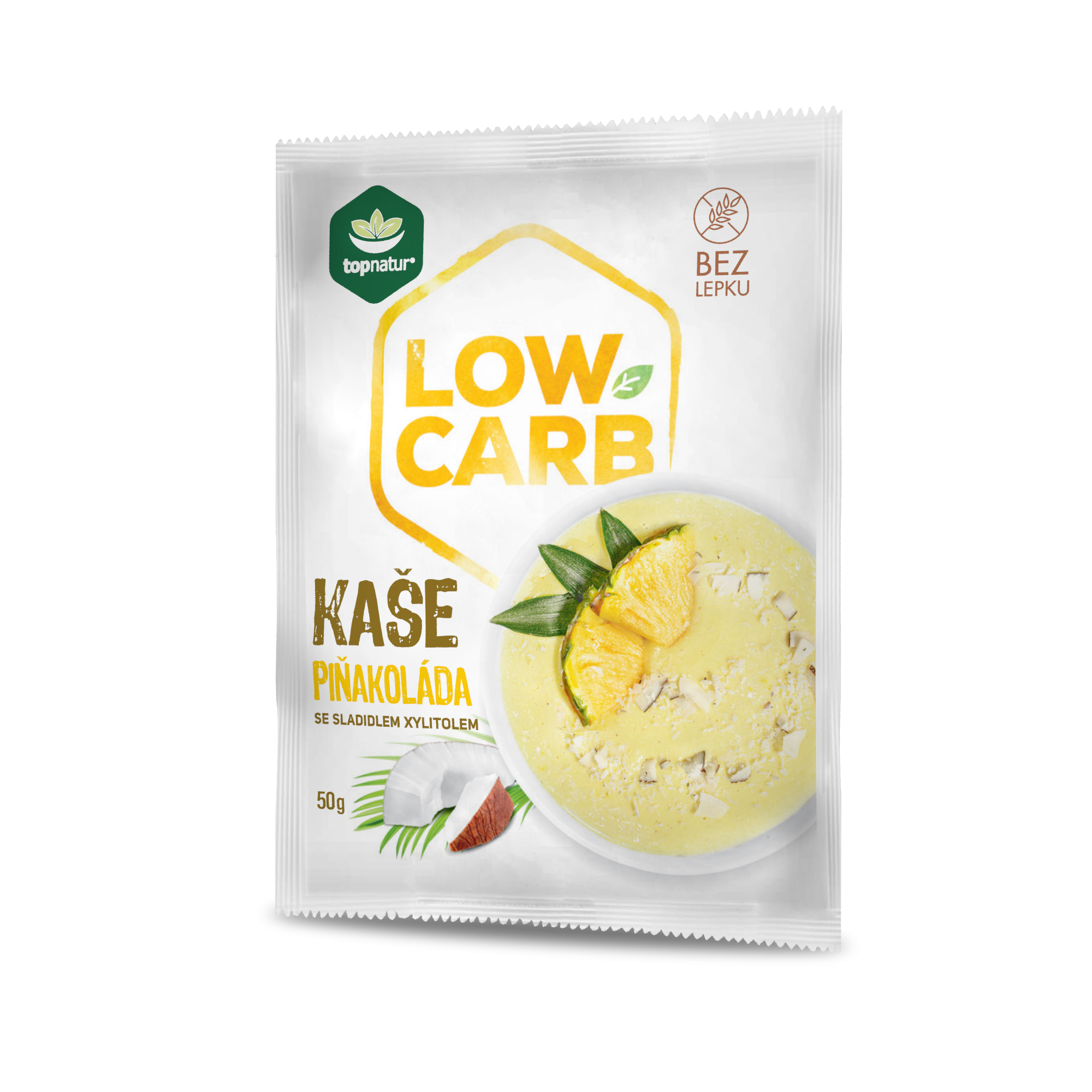 Topnatur Low Carb kaše piňakoláda 50 g Obrázek