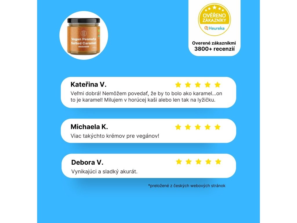 BrainMax Pure Vegan Peanuta, Arašídový krém se slaným karamelem BIO, 250 g Obrázek
