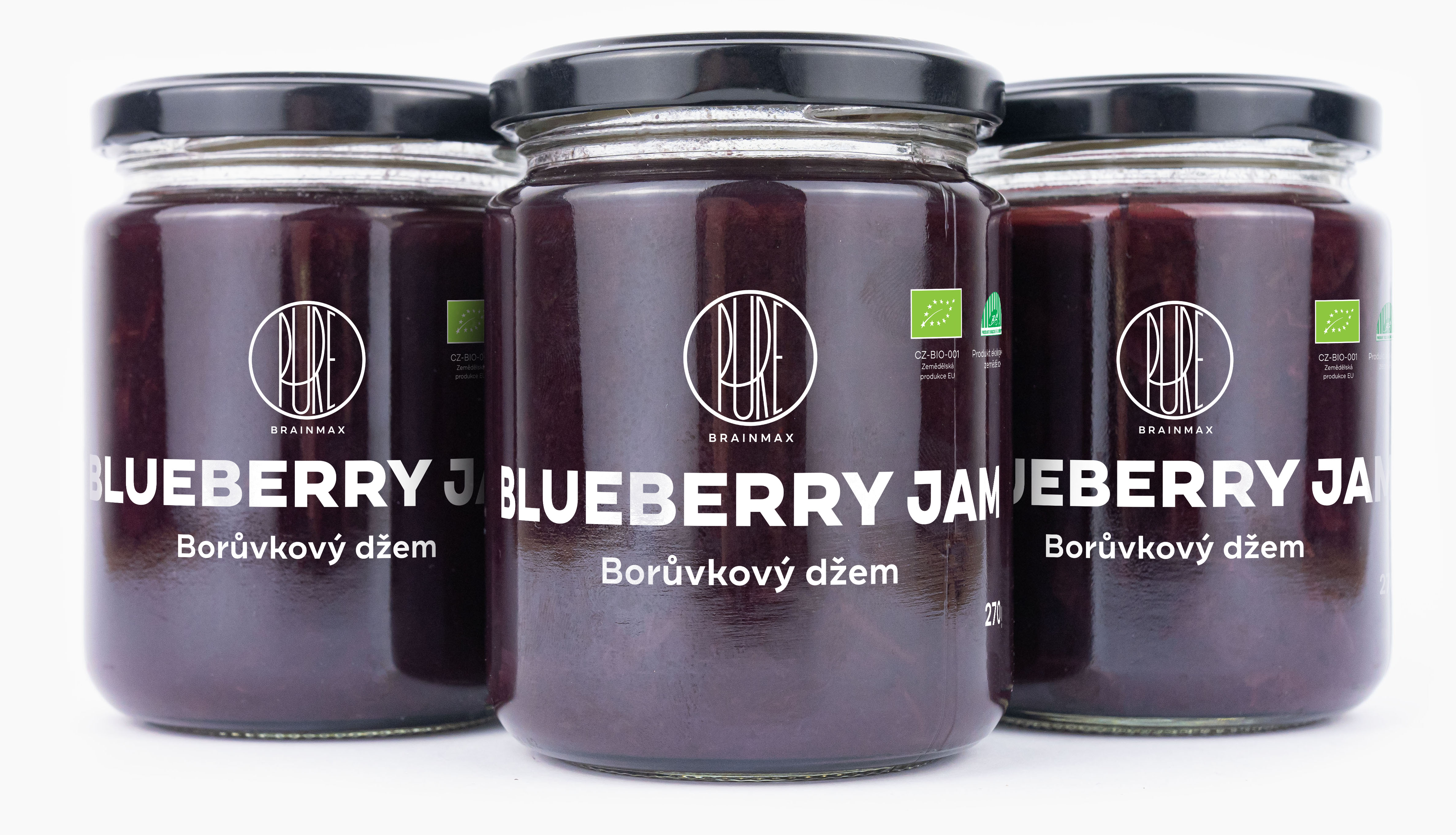 BrainMax Pure Džem Borůvka, BIO, 270g Obrázek