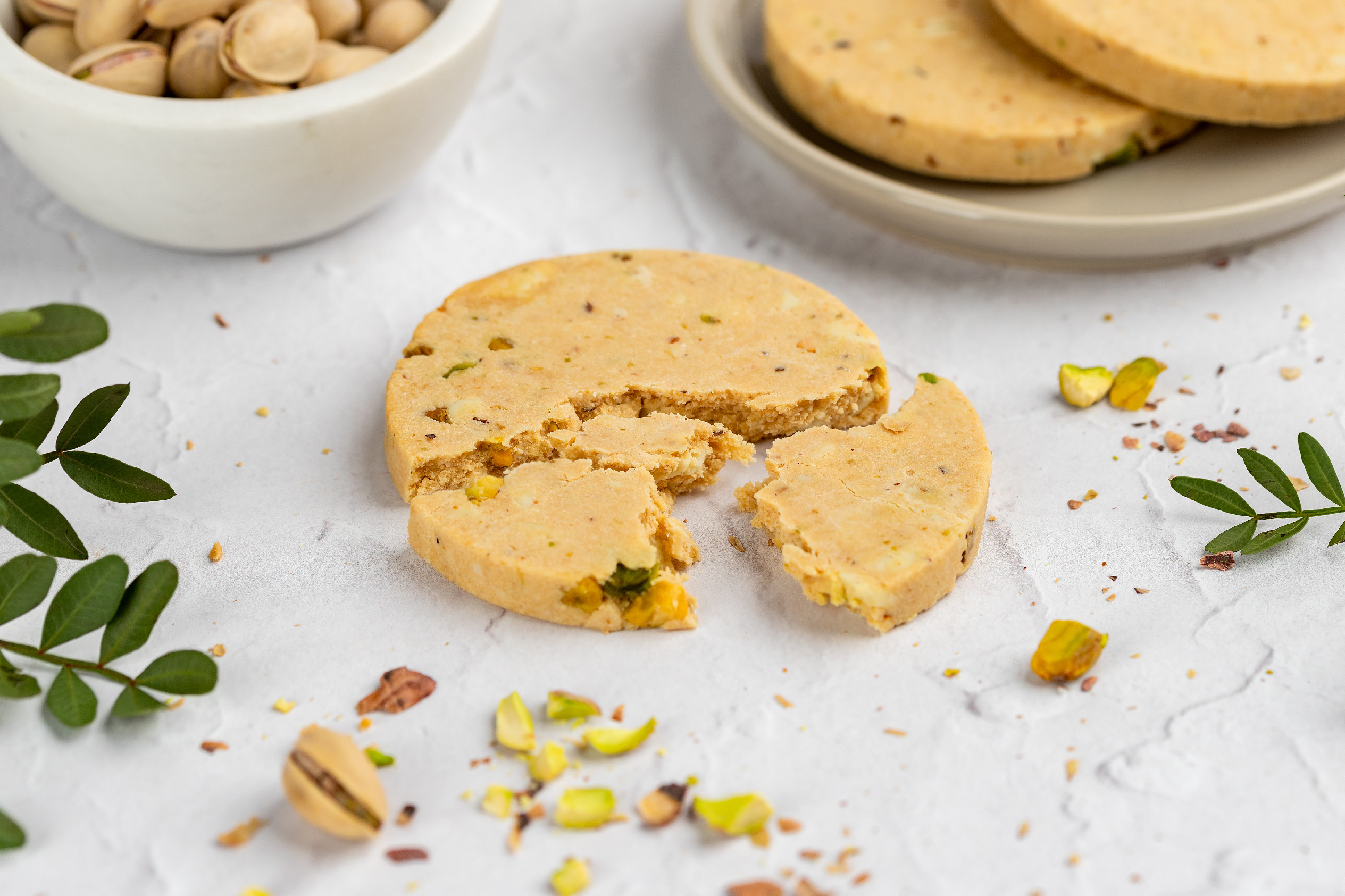 BrainMax Pure Protein Cookie - Pistácie & Bílá čokoláda, BIO, 60 g Obrázek