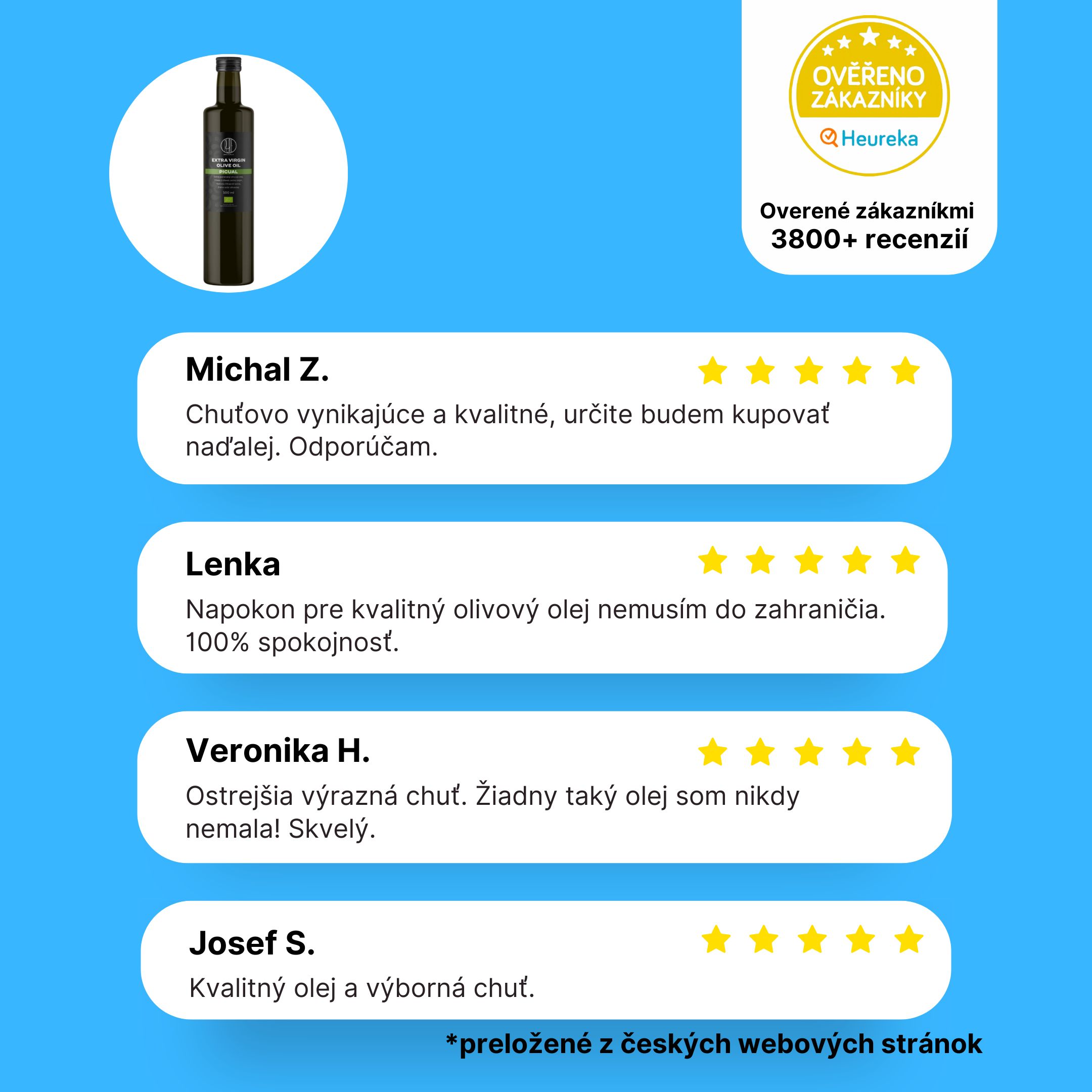 BrainMax Pure Extra panenský olivový olej Picual, BIO, 500 ml Obrázek