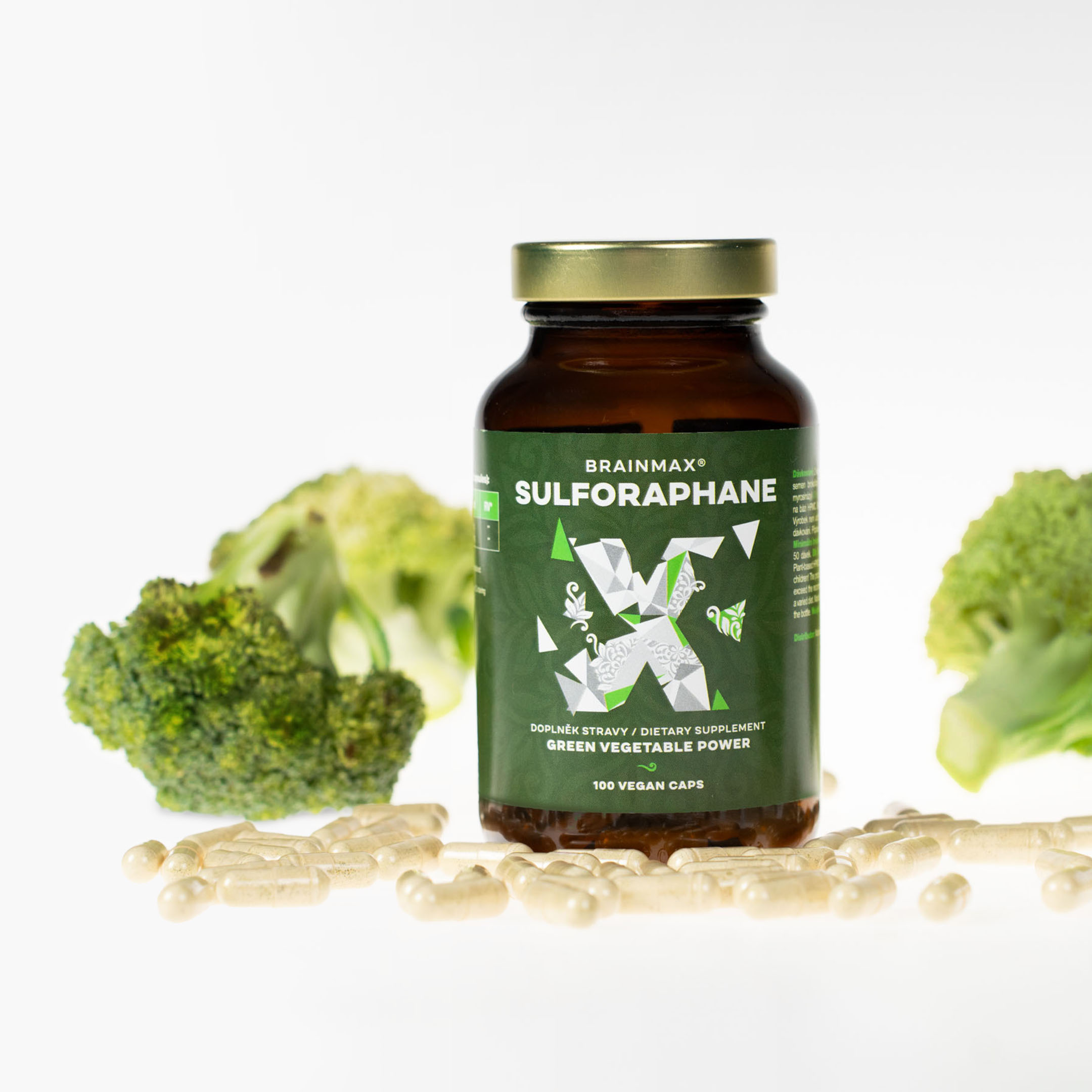 BrainMax Sulforaphane 35 mg, Sulforafan, 100 rostlinných kapslí Obrázek