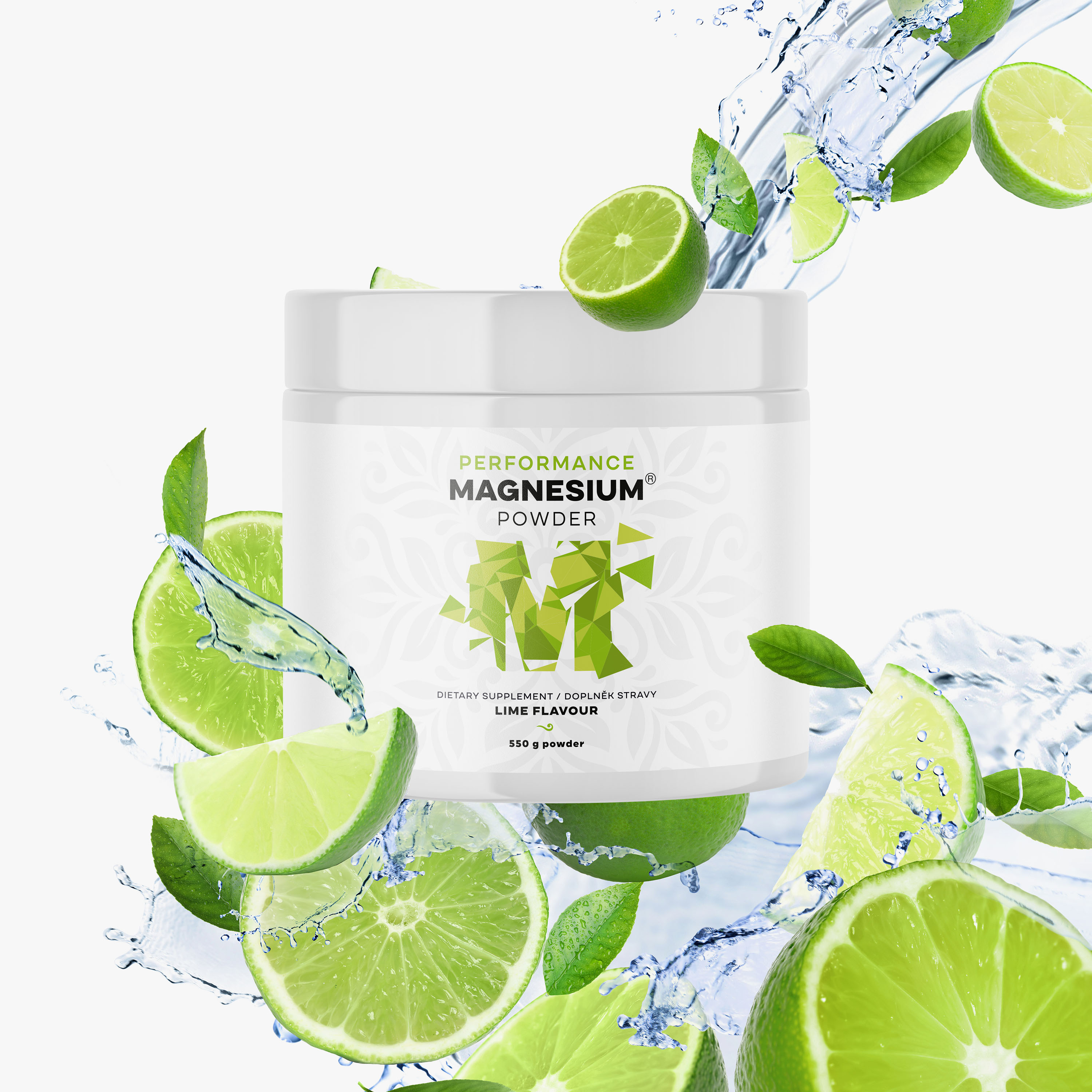 BrainMax Performance Magnesium Powder Pomeranč (hořčík bisglycinát), nová méně sladká verze,  450 g Obrázek