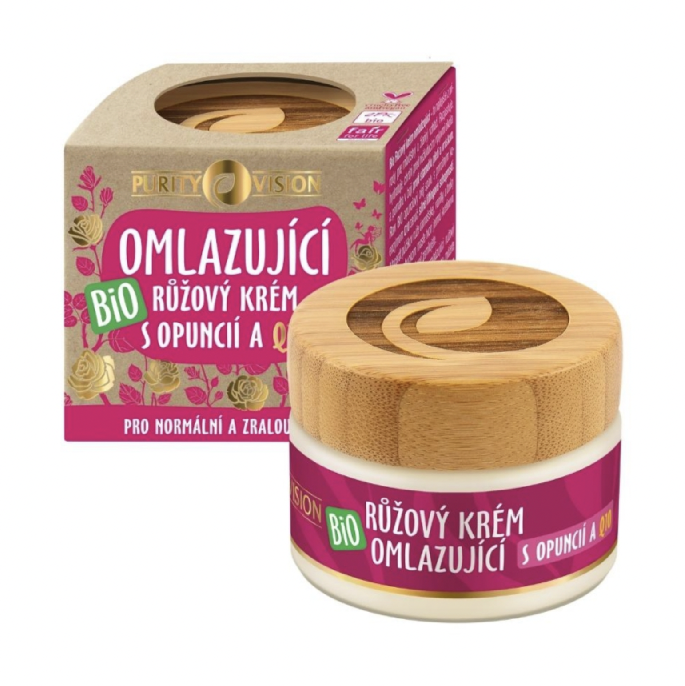 Purity Vision Růžový krém omlazující BIO 40 ml Obrázek