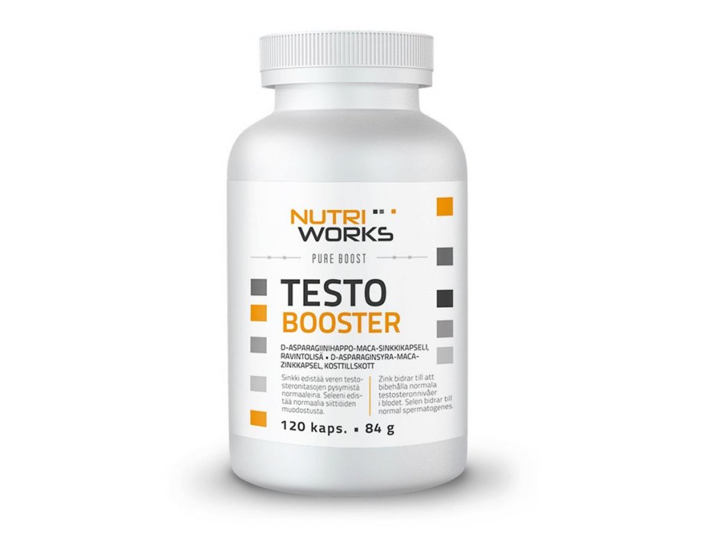 NutriWorks Testo Booster 120 kapslí Obrázek