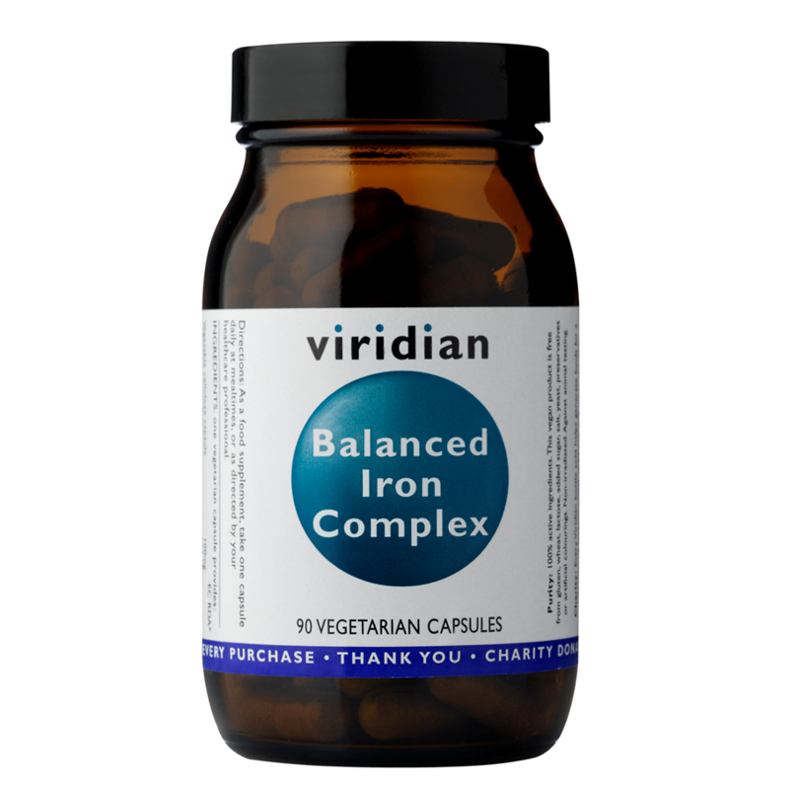 Viridian Balanced Iron Complex 90 kapslí Obrázek