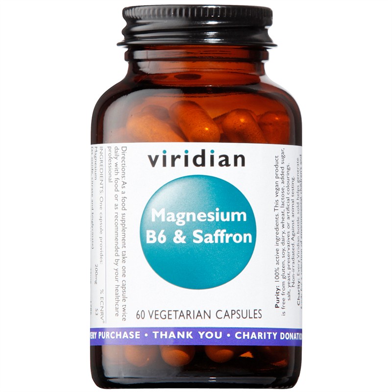 Viridian Magnesium B6 & Saffron 60 kapslí Obrázek