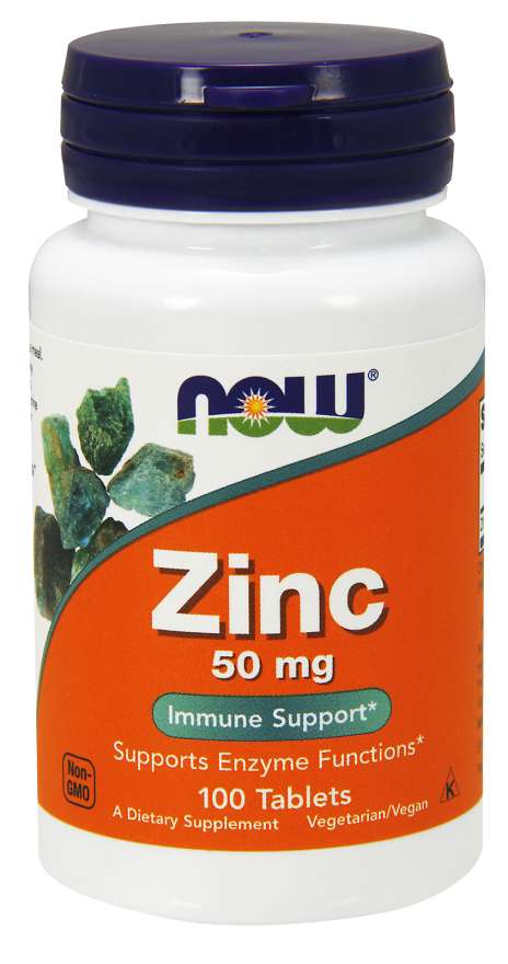 Now® Foods NOW Zinc (zinek glukonát) 50 mg, 100 tablet Obrázek