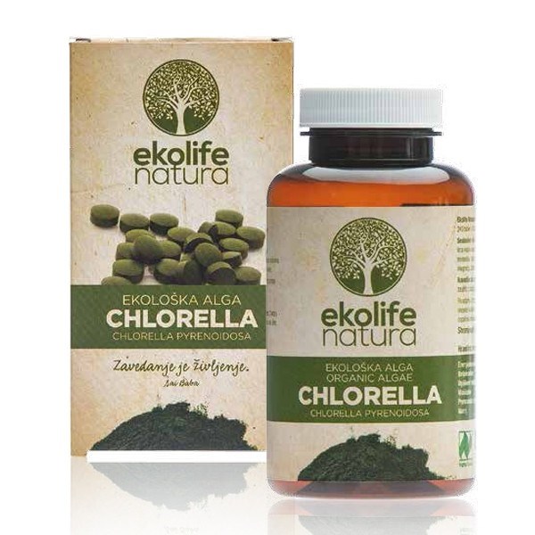 Ekolife Natura - Algae Chlorella Organic 240 tablet (Bio řasa chlorella) Obrázek
