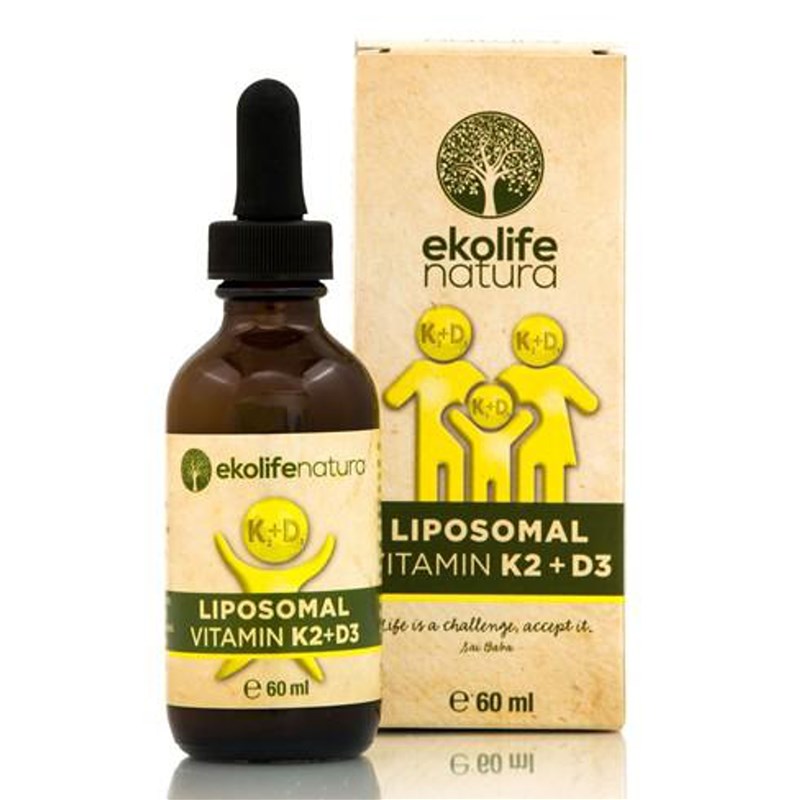 Ekolife Natura Liposomal Vitamin K2 + D3 60 ml Obrázek
