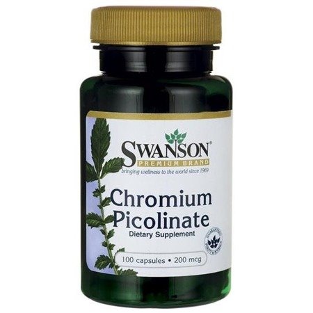 Swanson Chromium Picolinate, 200mcg, 100 kapslí Obrázek