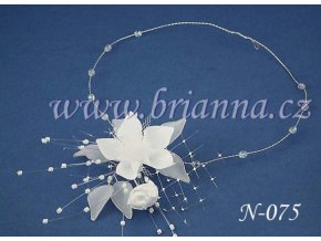 Svatební náhrdelník s květinou N-075  Doprodej