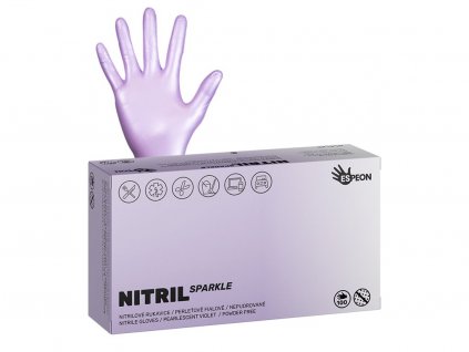 331 nitril sparkle fialove
