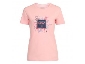triko dámské krátké ALPINE PRO NAX SEDOLA růžové