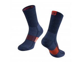 ponožky FORCE NORTH, modro-oranžové