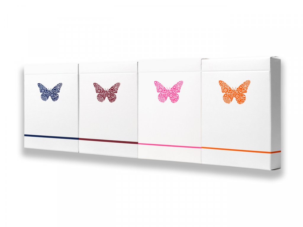Sada čtyř značených karet Butterfly Playing Cards Workers Edition