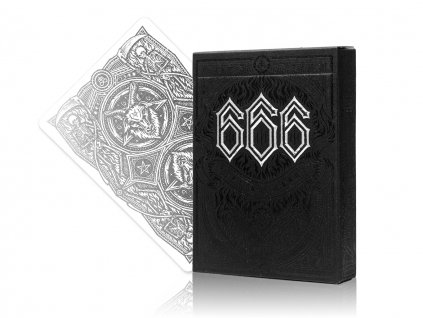 666 Skeletal Silver Playing Cards od Riffle Shuffle