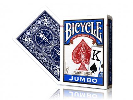 Hrací karty Bicycle Jumbo Index Playing Cards modré